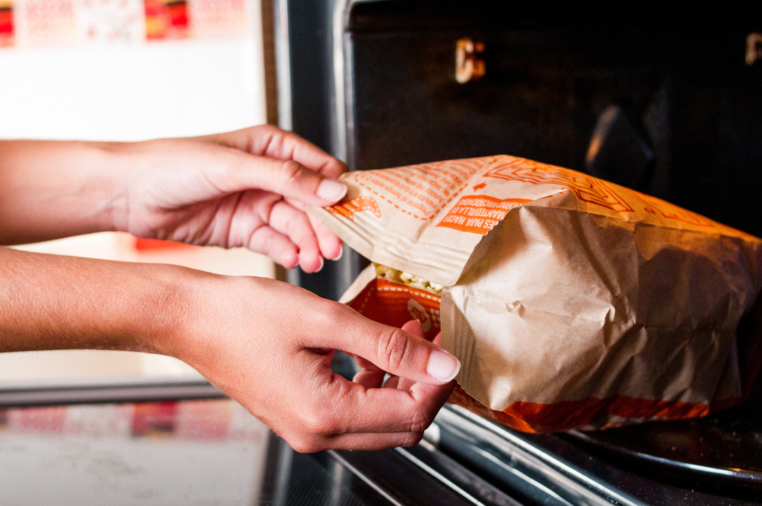 Popcorn Bag in Microwave