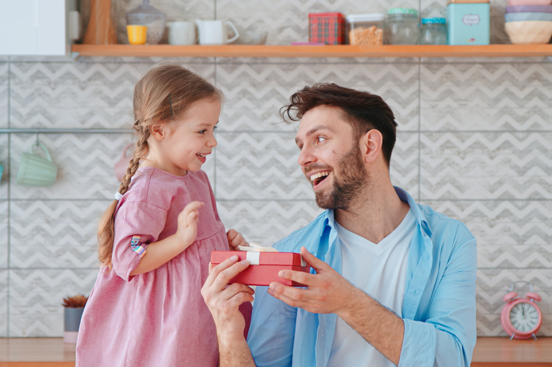 Daughter Gifting Father Gift