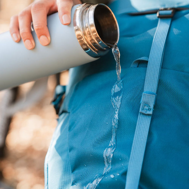 hiking backpack resistant to water spill
