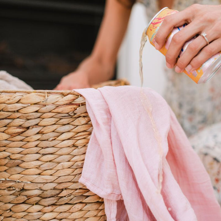 spilling soda on shirt that is protected with ProofPlus