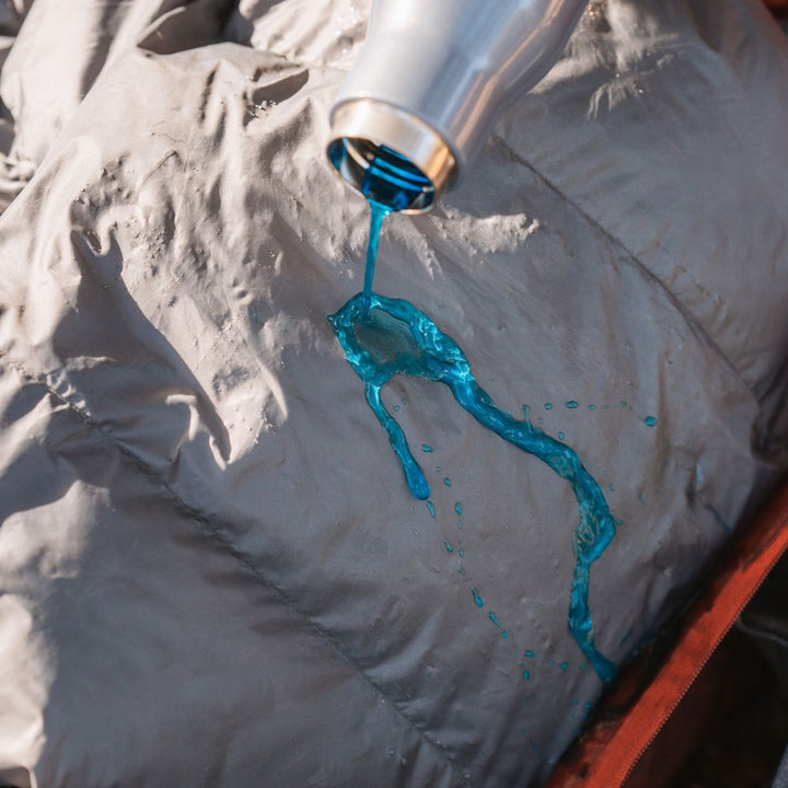 sleeping bag stain resistant to liquid spill